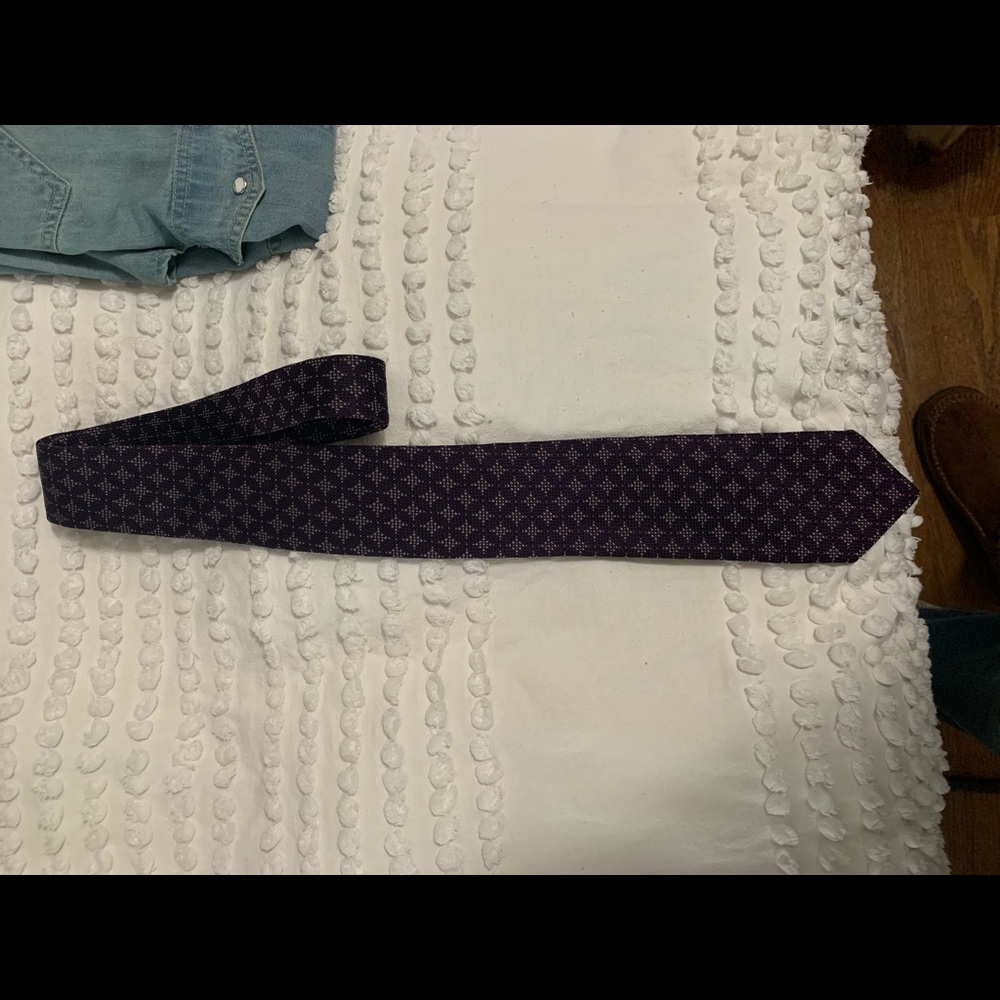 David Fin maroon tie. Handmade